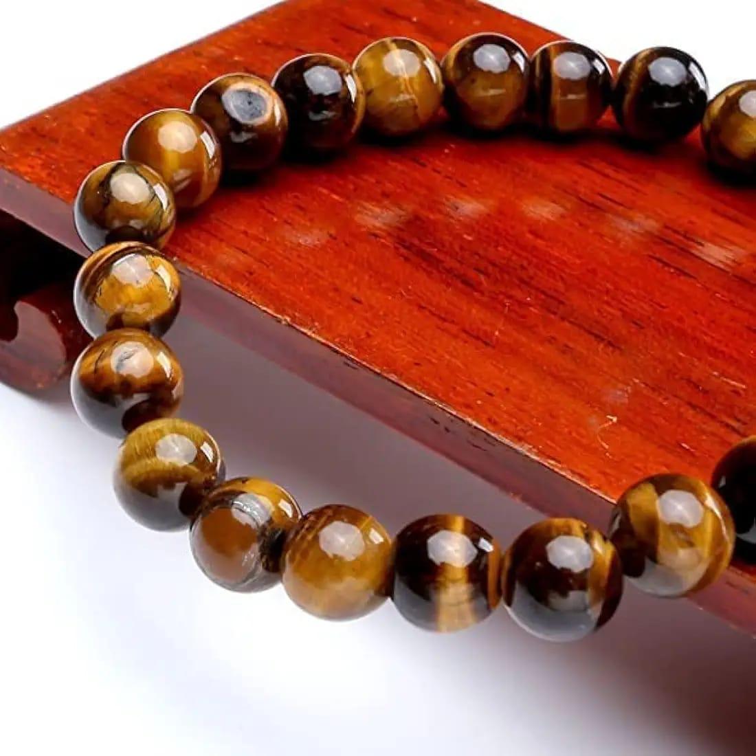 Tiger Eye Yellow Crystal Healing Stone Bracelet